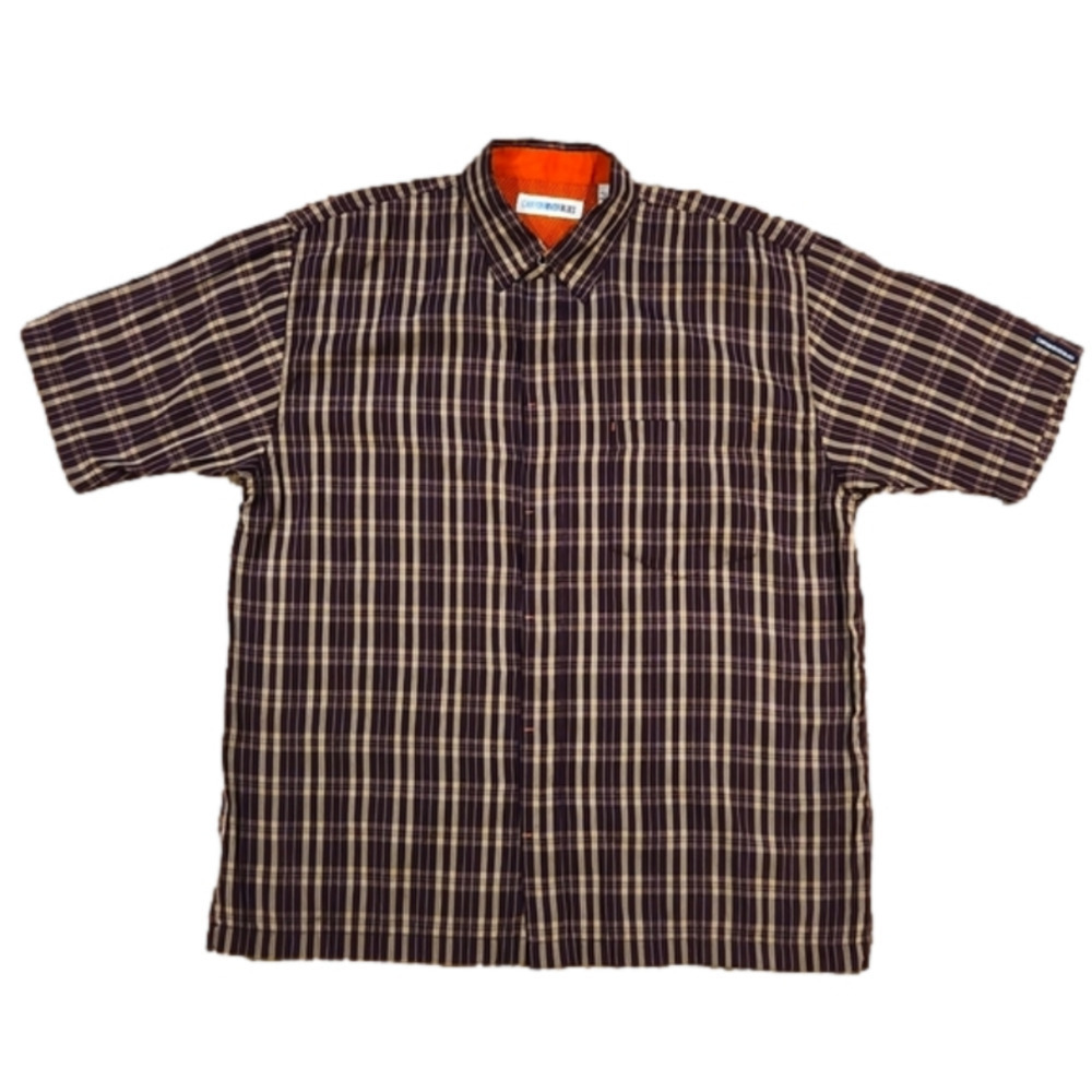 3/$20 Canyon River Blues Brown Plaid Button-Up Shirt - Picture 1 of 9